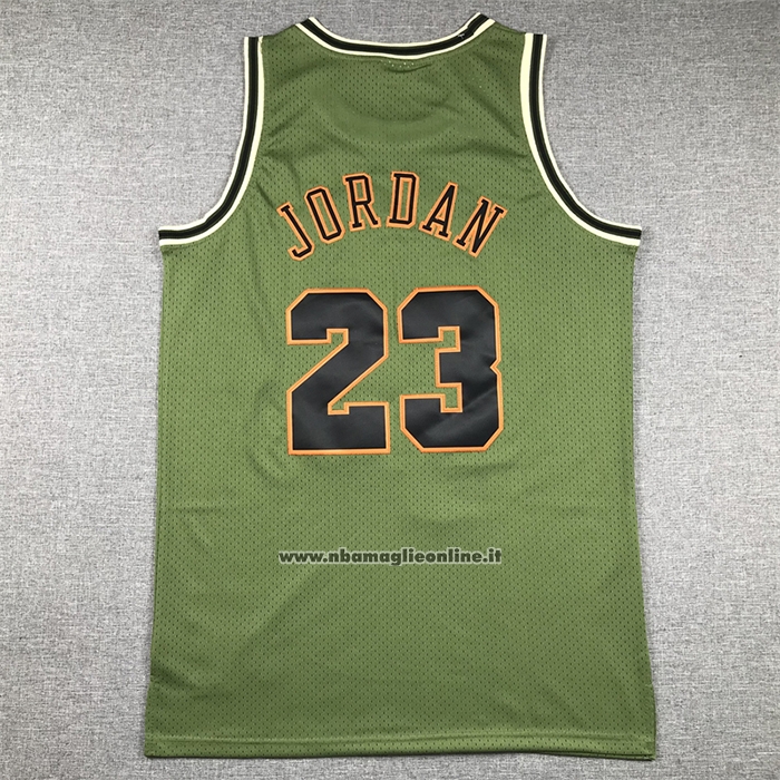 Maglia Chicago Bulls Michael Jordan #23 Mitchell & Ness 1997-98 Verde2